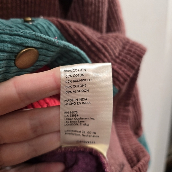 NEW FREE PEOPLE Color Me Cord Dress - Picture 5 of 7